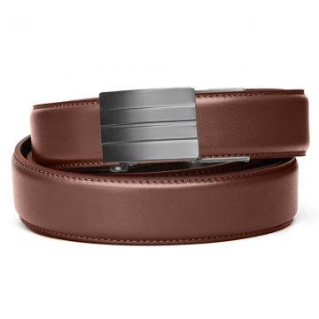 KORE ESSENTIALS, BROWN LEATHER GUN BELT 1.5"